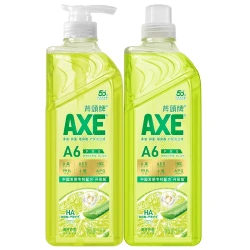 AXE 牌玻尿酸芦荟洗洁精1kg青柠檬芦荟护手A类食品用级洗洁精