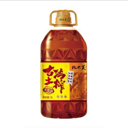 北大荒 非转基因古法土榨三级大豆油5L家庭版桶装炒菜食用油