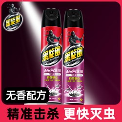 black swirl-wind 杀虫气雾剂喷雾家用室内灭蚊蚂蚁苍蝇臭虫蟑螂药非无毒神器