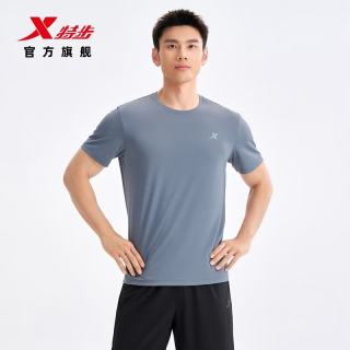特步 夏装新款跑步速干衣薄款健身服半袖