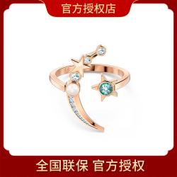 施华洛世奇 仿水晶星月戒指指环时尚个性高级感轻奢百搭七夕情人节礼物送闺蜜