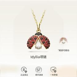 施华洛世奇 Idyllia项链瓢虫吊坠锁骨链仿水晶