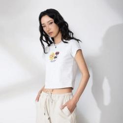 匡威 夏季款女装圆领短袖户外跑步健身时尚舒适透气户外运动T恤