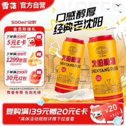 雪花 沈阳啤酒 500ml*12 罐装啤酒