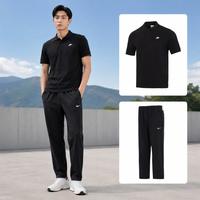 NIKE 男上衣翻领短袖潮流透气Polo衫男裤运动裤休闲裤长裤