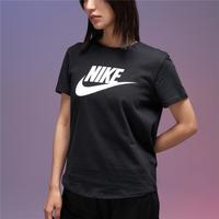 NIKE 圆领短袖舒适休闲女装时尚透气上衣户外健身跑步日常出行运动T恤