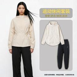 NIKE 春秋季女装连帽外套透气舒适女裤长裤时尚休闲两件套