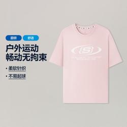 斯凯奇 26秋短袖衫男女同款运动T恤干爽透气衣