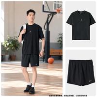NIKE 男上衣圆领短袖潮流运动T恤运动裤男裤短裤五分裤