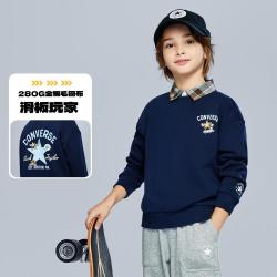 匡威 儿童卫衣男童套头上衣星标印花圆领卫衣女童大童26秋季新品