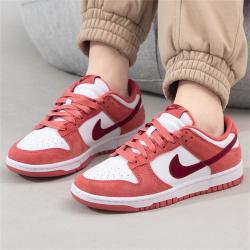 NIKE DUNK LOW VDAY低帮女鞋耐磨轻便运动鞋休闲鞋板鞋