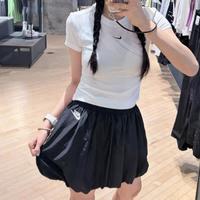 NIKE 女子半截裙花苞短裙打底裤运动休闲裙旅游半裙蓬蓬裙褶皱泡泡裙