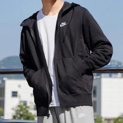 NIKE 男子运动外套连帽衫春季款卫衣训练健身休闲刺绣