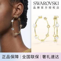 施华洛世奇 CONSTELLA璀璨星尘大圈耳环个性高级感轻奢七夕情人节礼物女