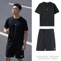 NIKE 男上衣圆领短袖潮流运动T恤透气短裤男裤休闲运动裤