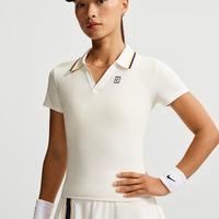 NIKE 女秋季款舒适百搭短袖POLO衫户外运动服透气打底衫