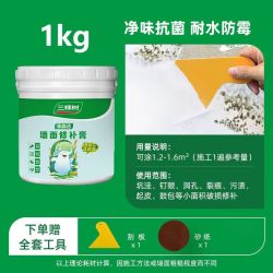 三棵树 漆修补膏墙面补墙膏乳胶漆白色腻子膏裂缝涂鸦修复遮盖防水防霉环保 补墙膏1kg