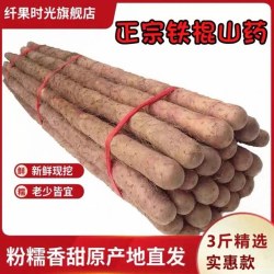 纤果时光 温县垆土铁棍山药正宗河南焦作新鲜铁杆怀山药特产淮山药5斤