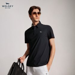 WOLSEY 男女polo衫防晒UPF50+透气户外通勤速干短袖