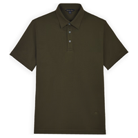 布克兄弟 3002 纯色刺绣logo Polo衫 深绿色 XL