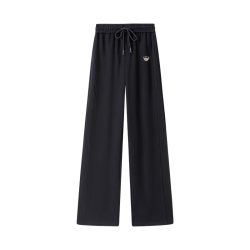 SPAO 小熊刺绣 阔腿卫裤