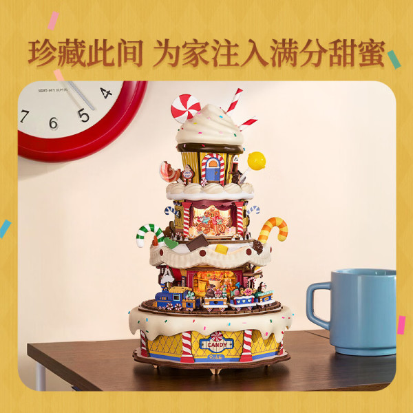 若来 八音造梦系列 AMT05 蛋糕派对 八音盒