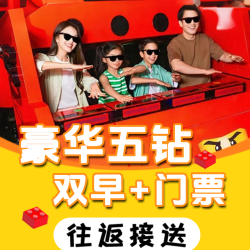 酒店+乐高2大1小+双早+往返