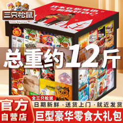 三只松鼠 零食大礼包豪华高端超大巨型送女友儿童生日礼物零食整箱5439g