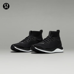 lululemon Chargefeel 女士中帮综合跑训鞋 LW9EF4S 黑锚灰白 36