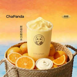 鲜橙粒酸奶冰（中杯）