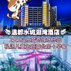 2大1小水梦奇缘水乐园｜温都露台主题房+私汤+双早