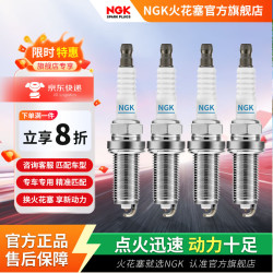 NGK 铱铂金 火花塞  四支装