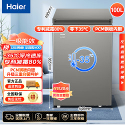 海尔 100/143/201升冷冻冰柜小型冰柜大容量商用冷柜小冰柜