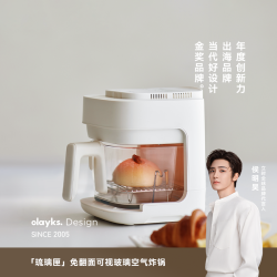 欧莱克 立时空气炸锅玻璃家用可视化多功能电炸锅免翻面