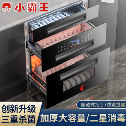 小霸王 家用嵌入式消毒柜小型紫外线烘干大容量碗筷消毒碗柜