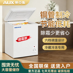 奥克斯 100-300升微霜款租房家用冰柜大容量节能省电冷冻柜
