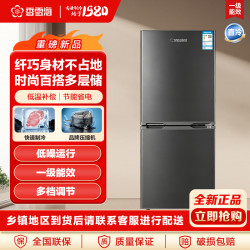 香雪海 168L双开门冰箱家用小型电冰箱冷藏双温小冰箱出租房节能冰箱