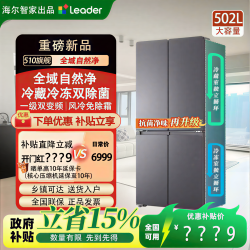 Leader 海尔智家出品Leader510大容量超薄十字四开门一级冰箱神机懒人系