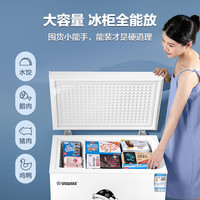 香雪海 110升冰柜 冰柜家用小型冷冻柜 冰柜处理大容量冷柜