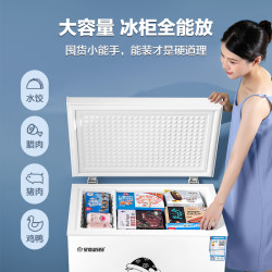 香雪海 110升冰柜 冰柜家用小型冷冻柜 冰柜处理大容量冷柜