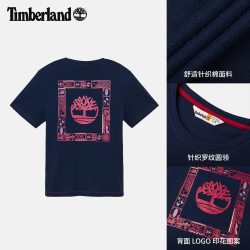 Timberland 休闲宽松印花短袖T恤 A5MYJ