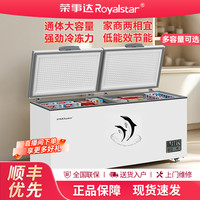 荣事达 冰柜大容量全冷冻型家用卧式速冻冷柜节能省电