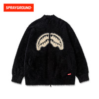 SPRAYGROUND 鲨鱼嘴毛绒雅丹流光风拉链开衫毛衣秋冬HD WE040801