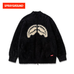 SPRAYGROUND 鲨鱼嘴毛绒雅丹流光风拉链开衫毛衣秋冬HD WE040801