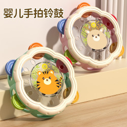 聚乐宝贝 儿童玩具手拍鼓打击乐器宝宝铃鼓益智早教启蒙婴幼儿奥尔夫手摇铃