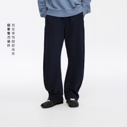 Oneup扭骨弯刀卫裤穿搭宽松阔腿纯色男士休闲裤春夏透气