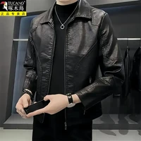 啄木鸟 啄木鳥海宁皮衣男士春秋季机车皮外套时尚潮流痞帅皮衣潮牌上衣男