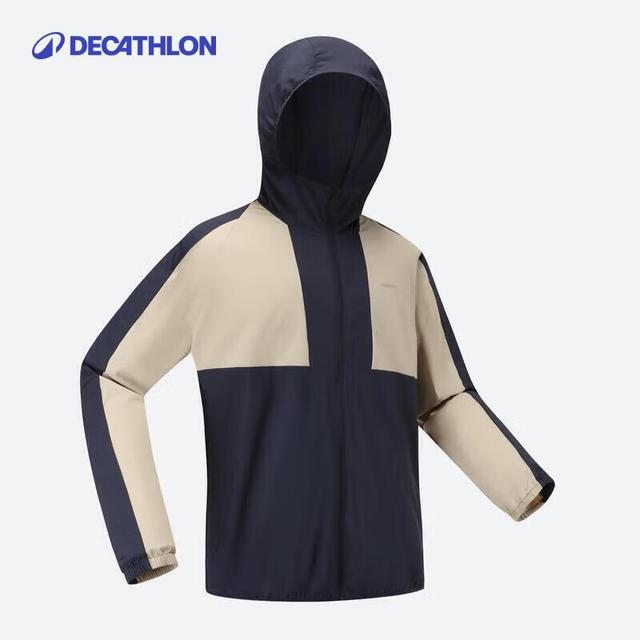 迪卡侬 男士防晒夹克透气防风深藏青色2XL.-5116141