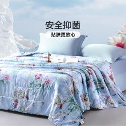 富安娜 七孔抑菌可机洗空调被 品芳款 152*210cm