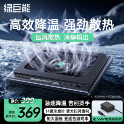 绿巨能 大风力调速 笔记本散热器